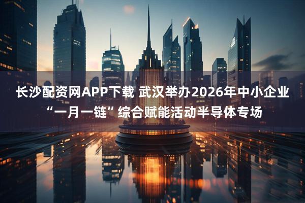长沙配资网APP下载 武汉举办2026年中小企业“一月一链”综合赋能活动半导体专场